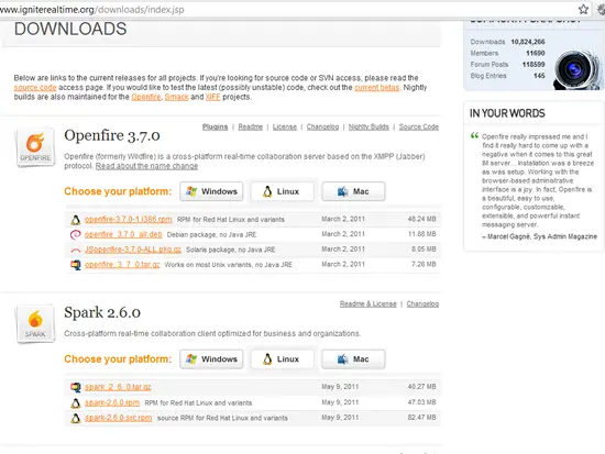 CentOS 5.6에 Openfire IM 서버 설치하기