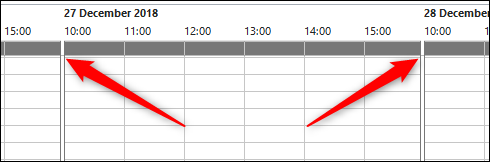 changed hours on outlook calendar