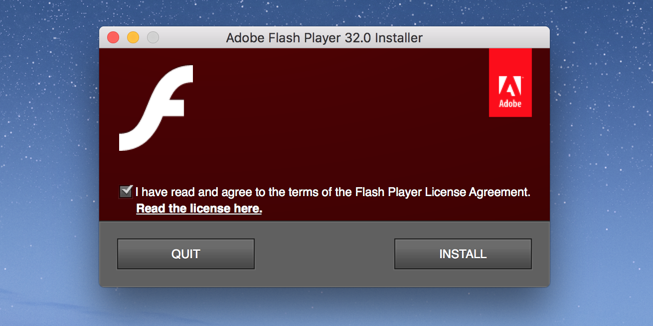 Установка Flash Player на Mac