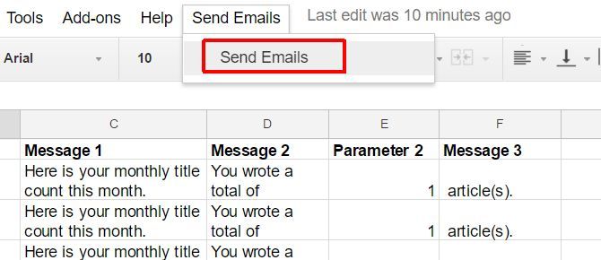 Пользовательское меню в Google Sheets