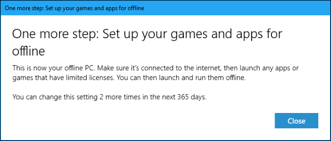 Уведомление о количестве доступных изменений офлайн-устройства