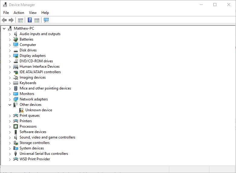 Диспетчер устройств Windows