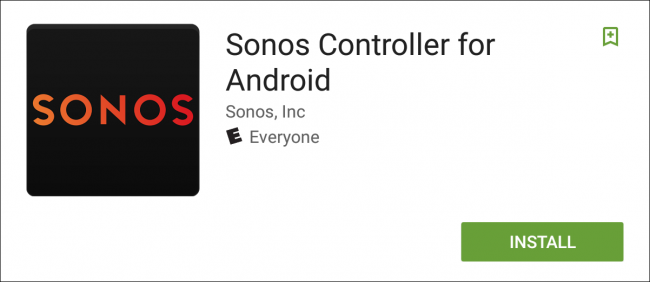 Загрузка приложения Sonos из Google Play