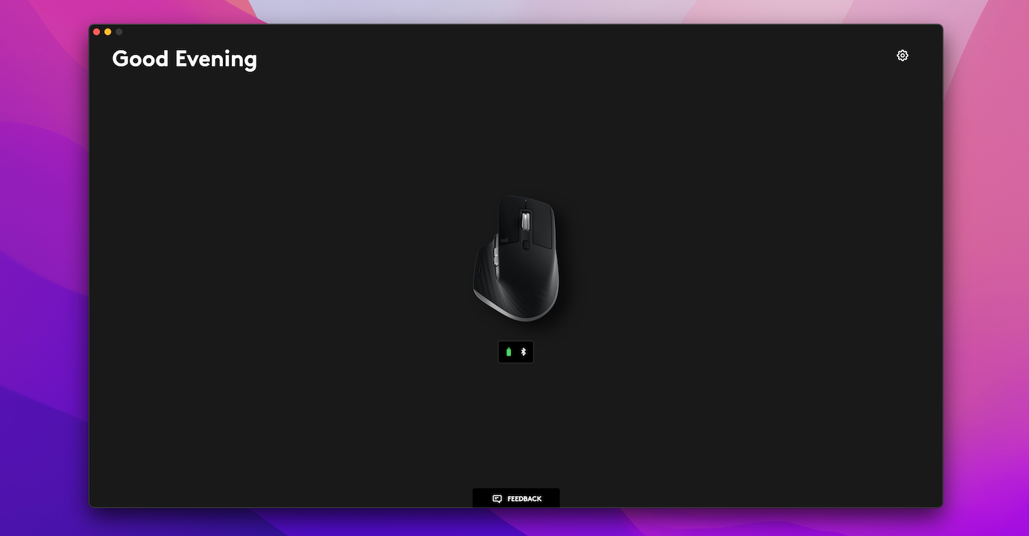 Приложение Logi Options+ на Mac