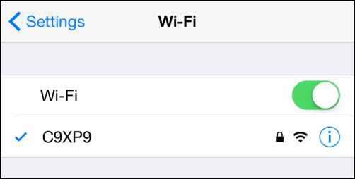 Экран настройки DNS в iOS