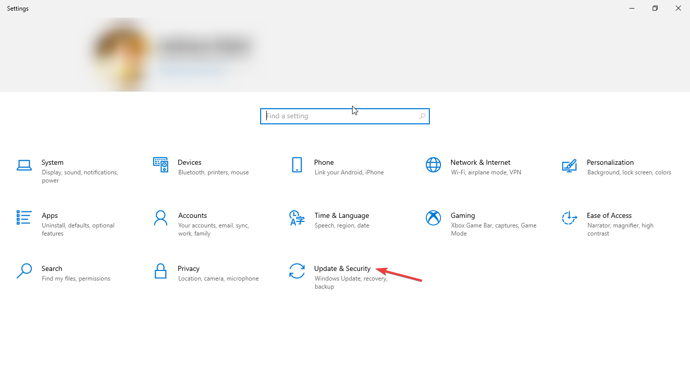 Параметры Обновление и безопасность в Windows 10