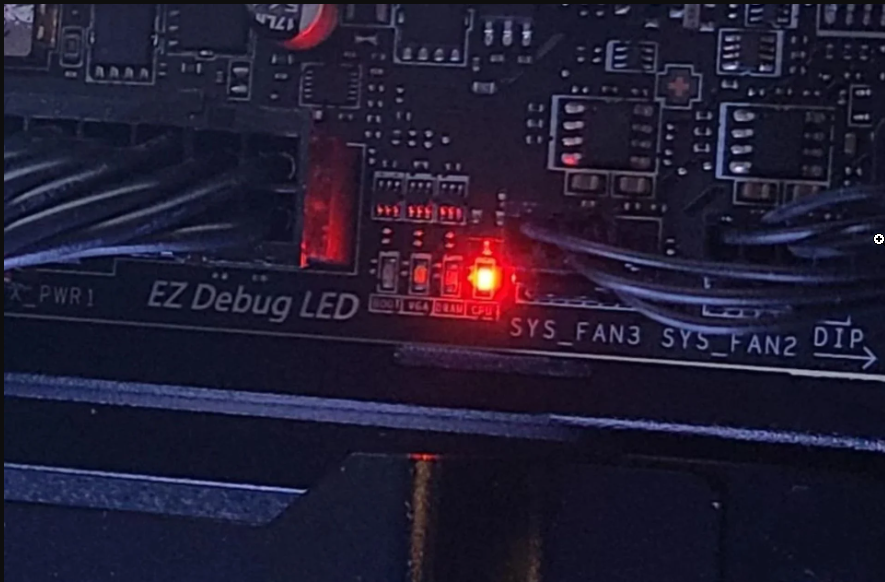 Индикатор питания на материнской плате — светодиод