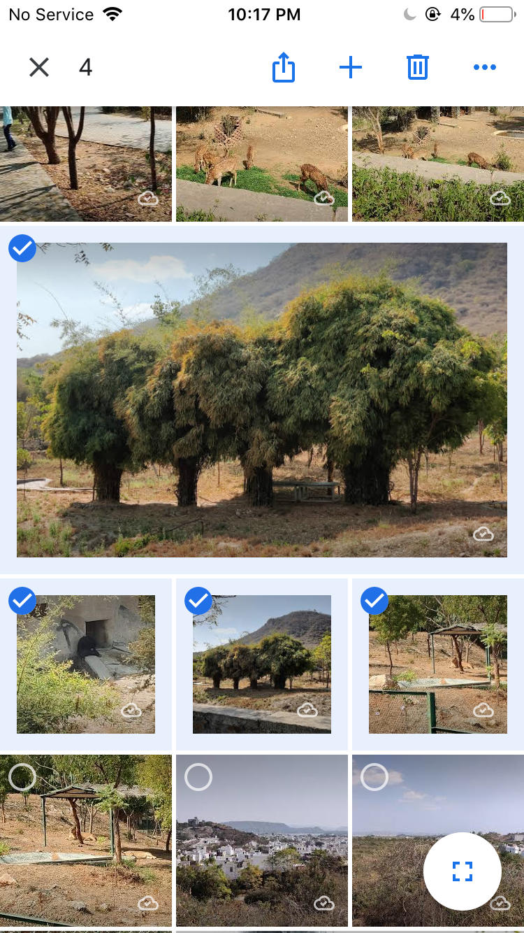 Удаление фото в Google Photos на iOS