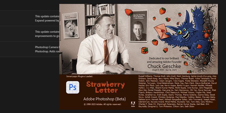 Adobe Photoshop splash screen