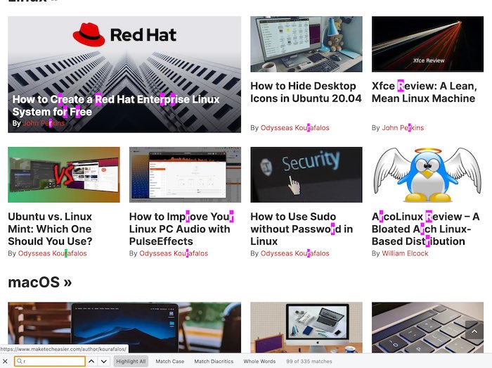 Подсветка при наборе в Firefox