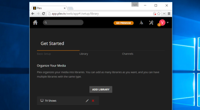 Скриншот настройки Plex и выбора папок с видео