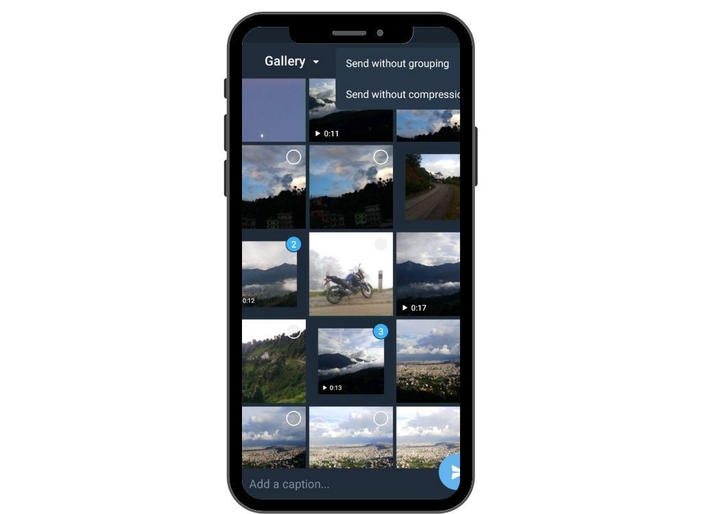 send images without compression