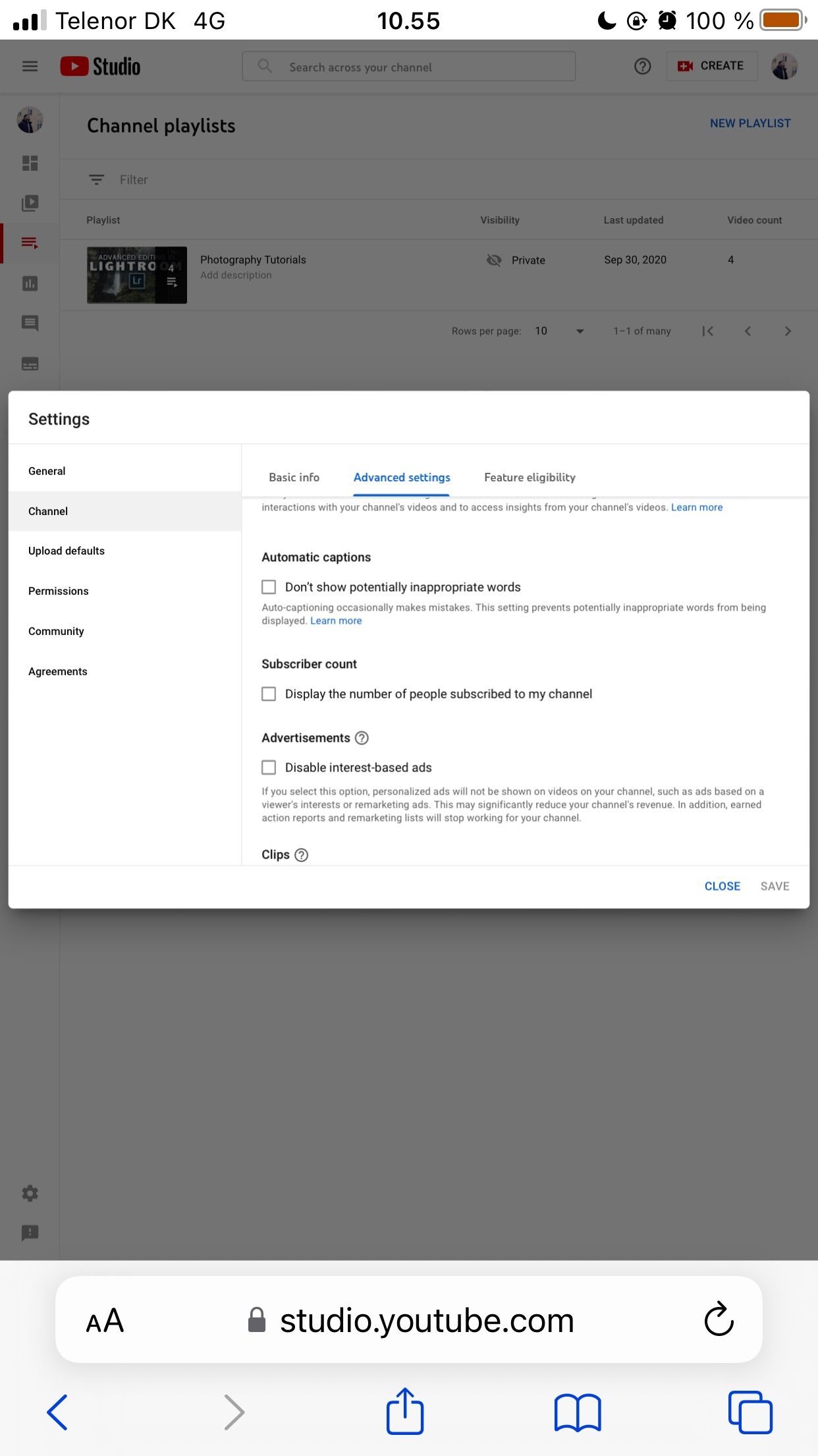 Скрытие числа подписчиков на iPhone — пример интерфейса