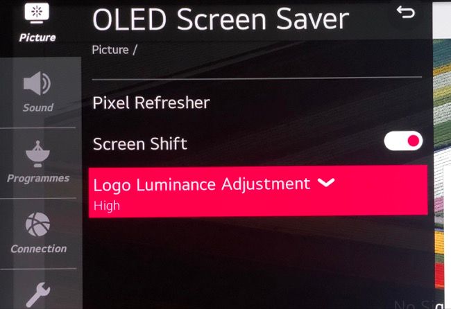 Список защит от выгорания на LG CX