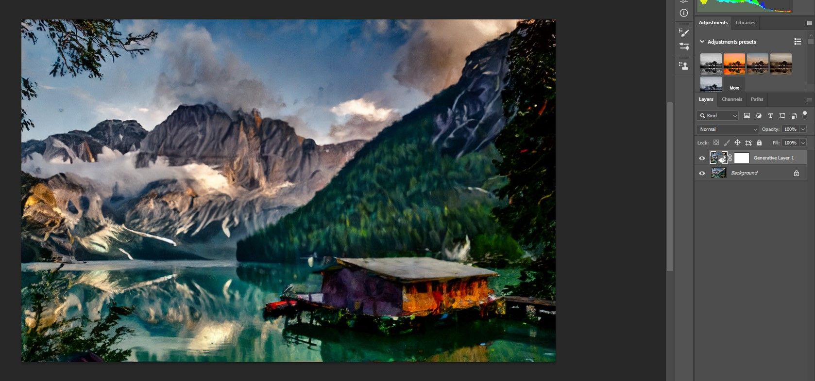 Результат: эффект масляной живописи при 20% серого