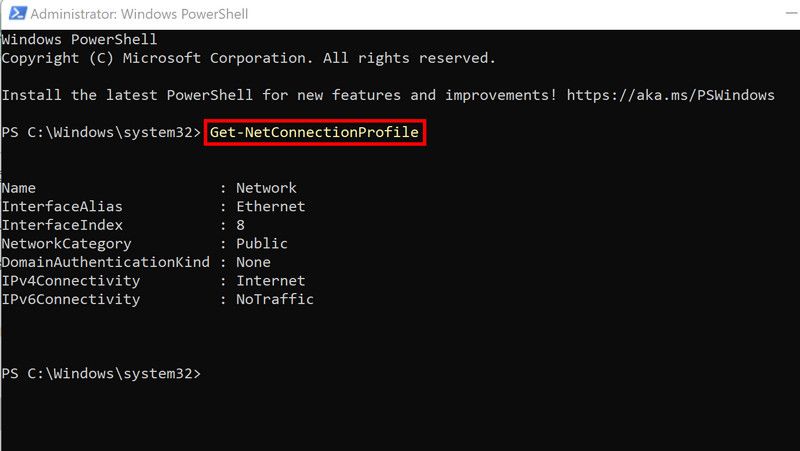 Выполнение команды PowerShell