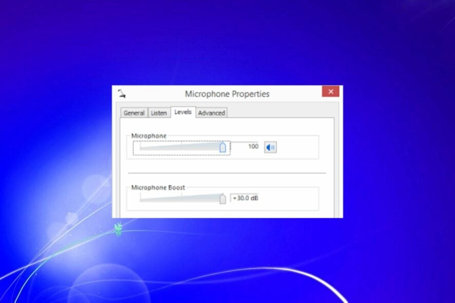 Чувствительность микрофона в Windows 7 — настройка