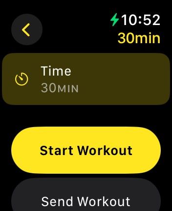 Сохранение или отправка тренировки