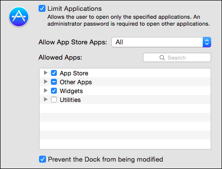 Выбор ограничений по возрасту для приложений