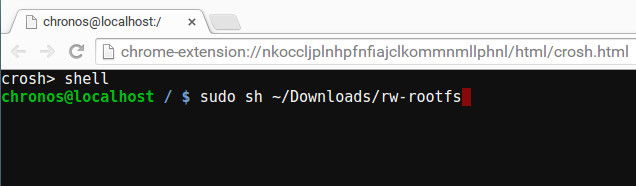 Автозапуск Crouton на Chromebook