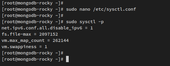 sysctl и ulimit настроены