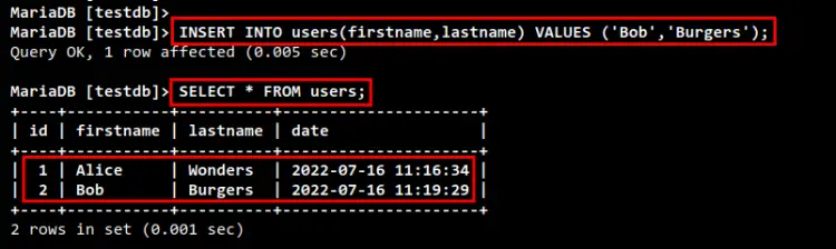 вставка на master2