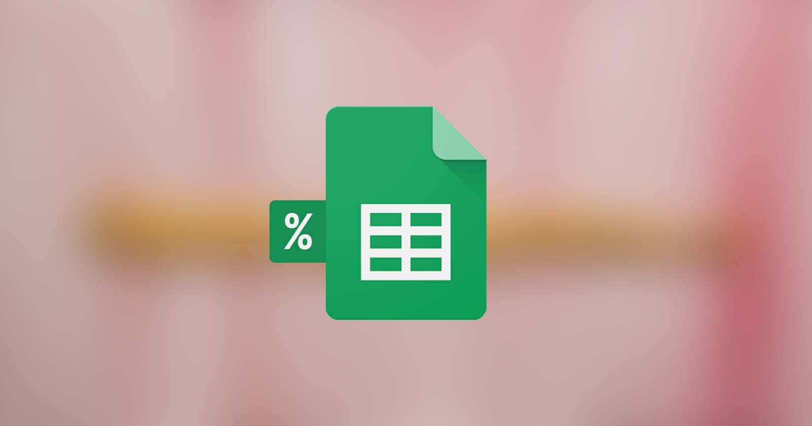 Процентное изменение в Google Sheets