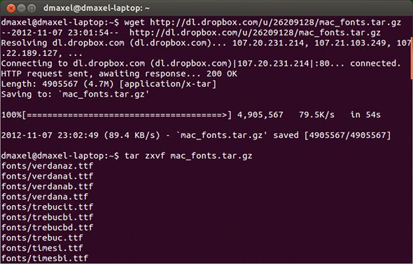 Примеры шрифтов, встречающихся в macOS