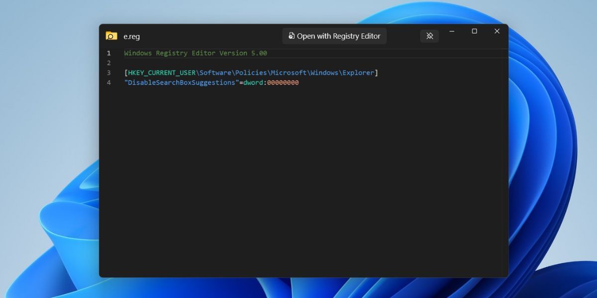 Окно предпросмотра Peek показывает содержимое файла