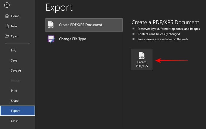 Создать PDF из Word