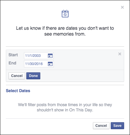 Подтверждение и сохранение выбранного диапазона