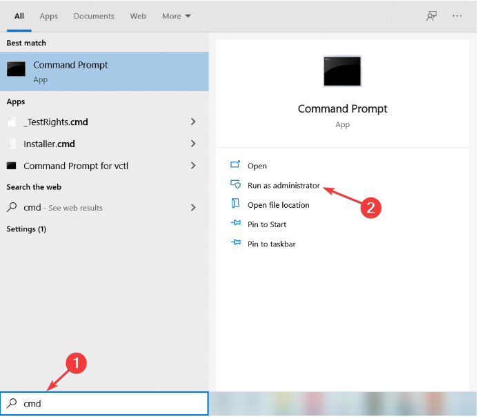 Запуск командной строки от имени администратора
