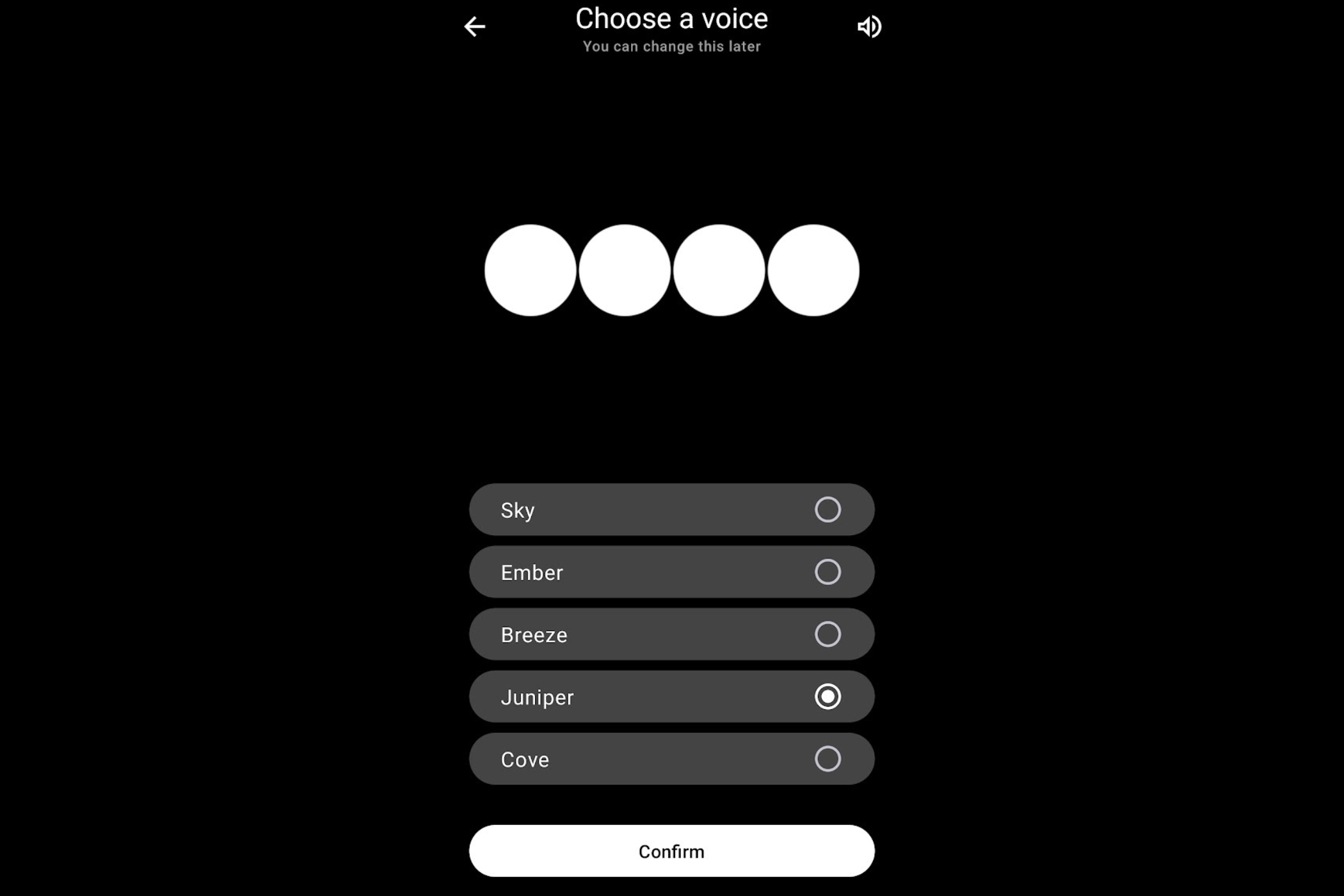 Выбор голоса для синтеза речи в приложении ChatGPT