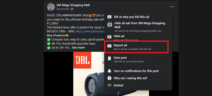 Инструкция что делать при обнаружении мошеннического объявления