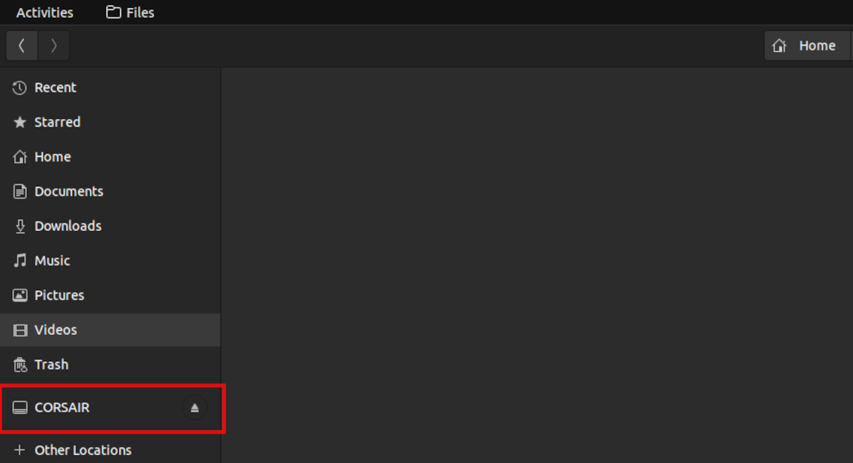 Флешка отображается в файловом менеджере