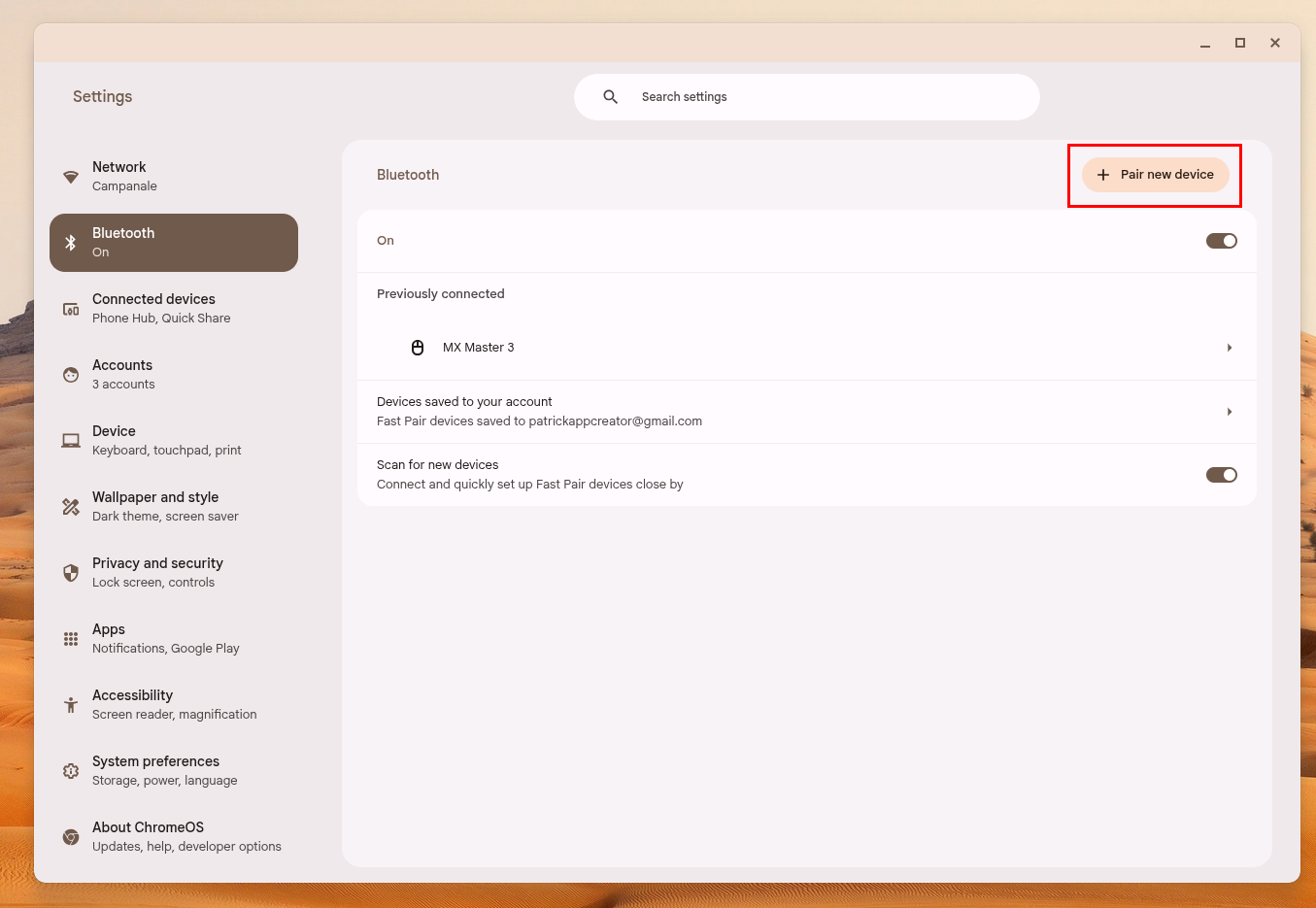 Как подключить AirPods к Chromebook