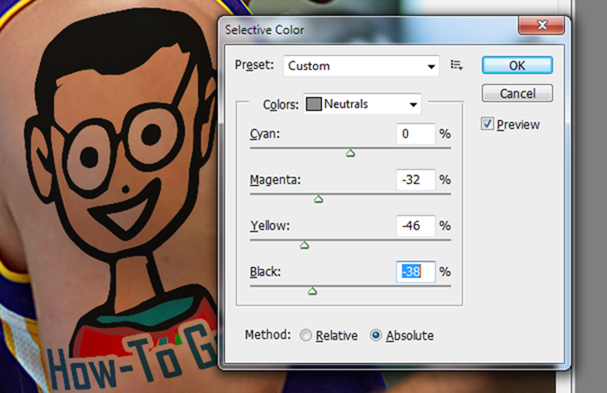 Дополнительные корректировки цвета и текстуры