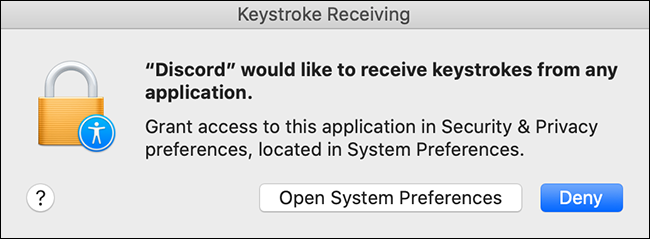 mac discord keystroke permissions