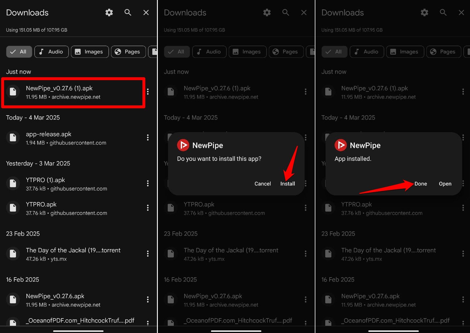 Как установить NewPipe APK — шаги установки