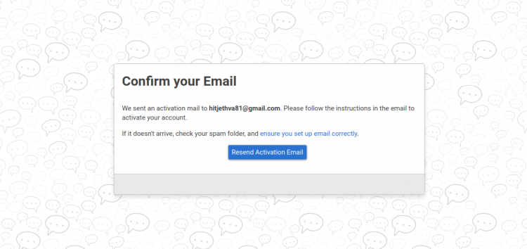 Подтверждение email
