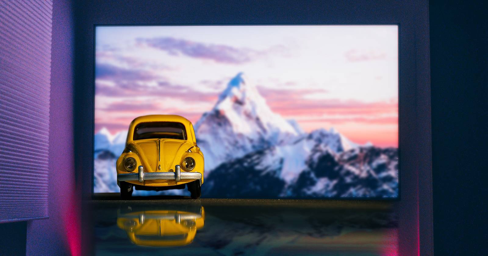 Фон для фото с телевизора или монитора