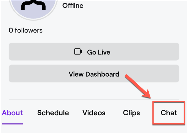 In your channel profile, click the 
