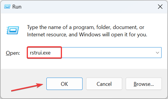 Утилита восстановления системы rstrui.exe