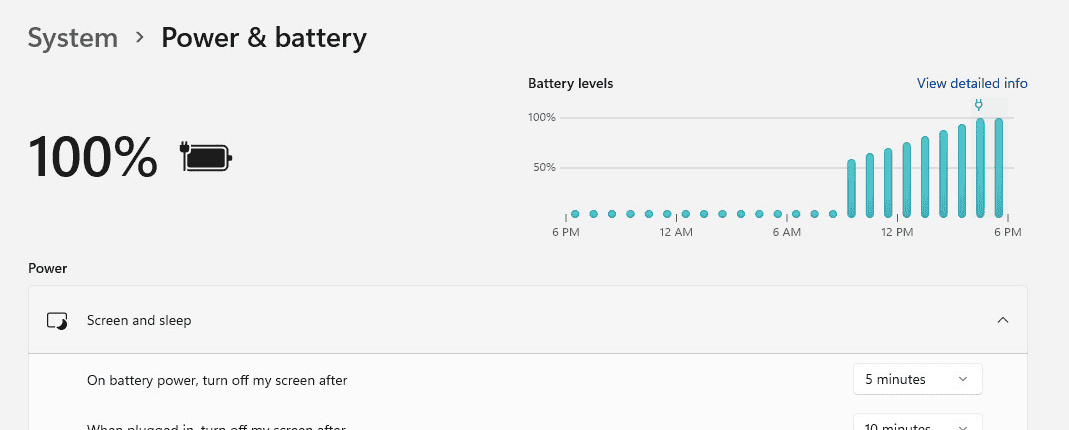 Параметр Battery Smart Charging в настройках Windows