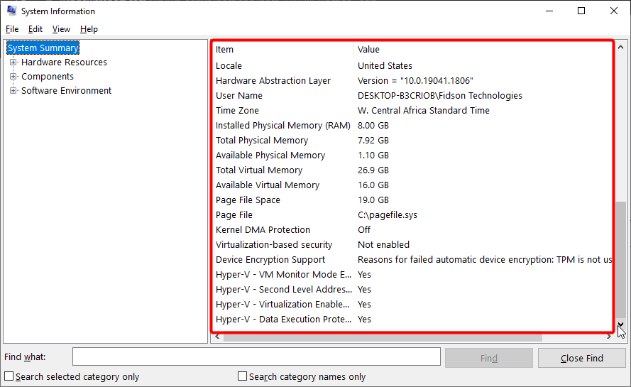 Индикация запущенного гипервизора