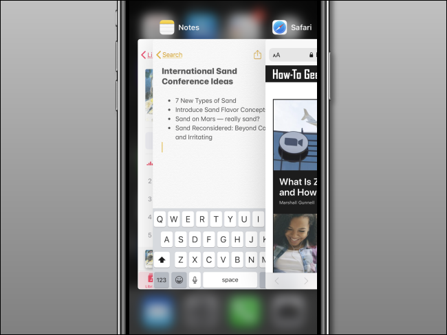 Переключатель приложений на iPhone