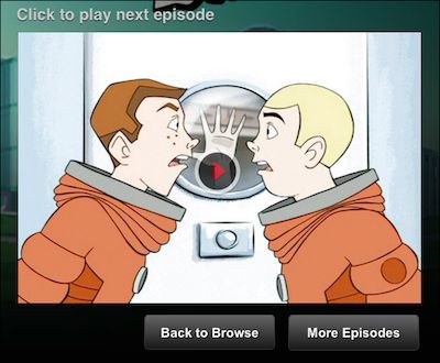 Нажмите кнопку воспроизведения, чтобы запустить следующий эпизод вручную