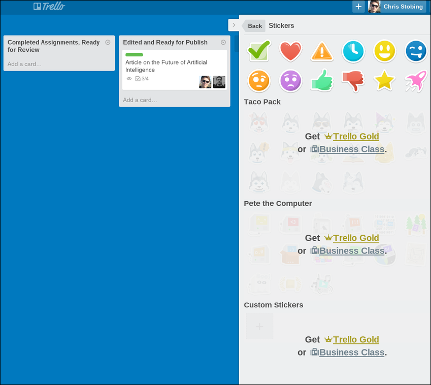 Коллекция стикеров для карточек