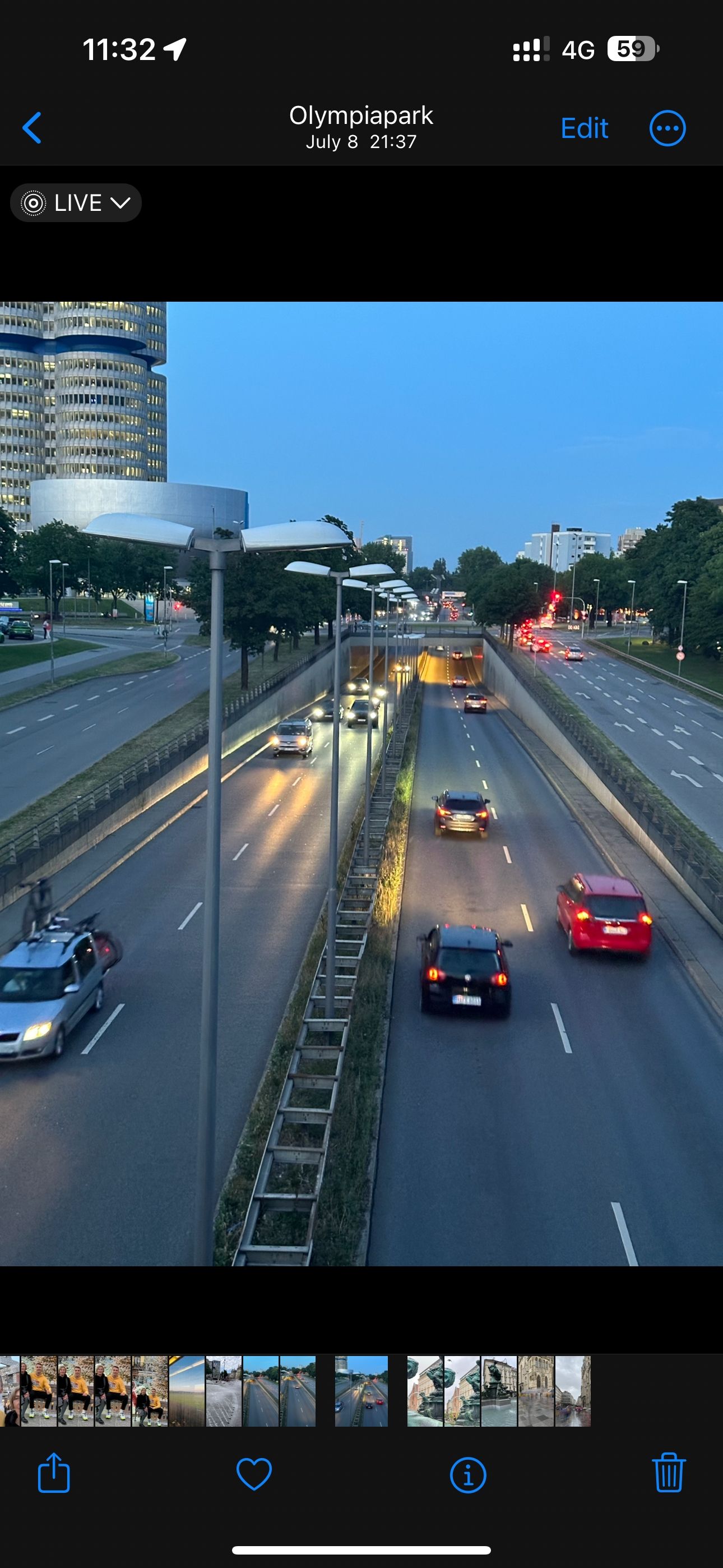 Live Photo в приложении Фото iPhone