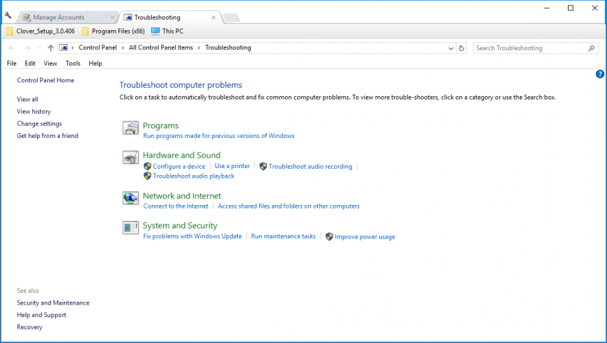 Устранение неполадок совместимости